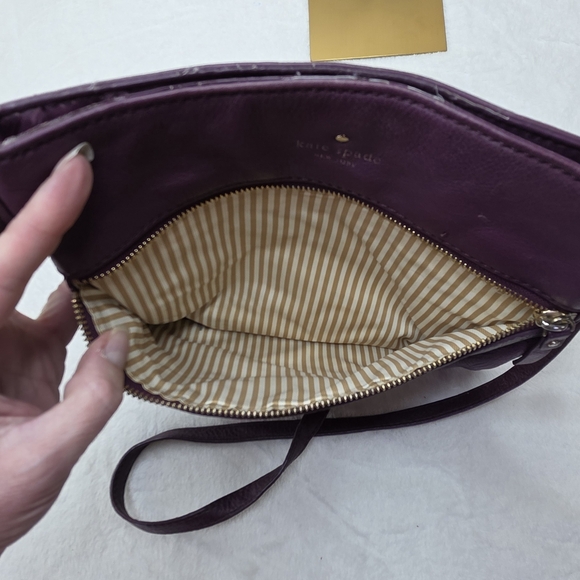 Kate Spade Purple Leather Crossbody Bag - Picture 8 of 9